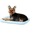 Show in main carousel: MidWest Quiet Time Fashion Plush Bolster Dog Crate Mat, Powder Blue, 24-in slide 2 of 6