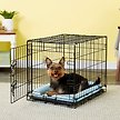 Show in main carousel: MidWest Quiet Time Fashion Plush Bolster Dog Crate Mat, Powder Blue, 24-in slide 3 of 6