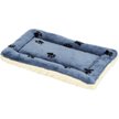 Show in main carousel: MidWest Quiet Time Fleece Reversible Dog Crate Mat, Blue Paw Print, 22-in slide 1 of 7