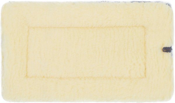 Show full view: MidWest Quiet Time Fleece Reversible Dog Crate Mat, Blue Paw Print, 22-in slide 6 of 7