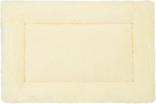 Show full view: MidWest Quiet Time Fleece Reversible Dog Crate Mat, Blue Paw Print, 36-in slide 6 of 7