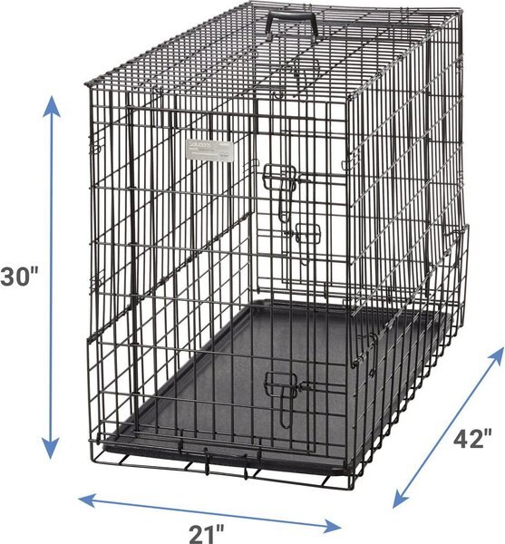 Show full view: MidWest Solutions Series Side by Side Double Door Collapsible SUV Dog Crate, 42-in slide 3 of 7