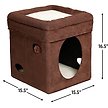Show in main carousel: MidWest Curious Cube Cat Condo, Brown Suede slide 2 of 7