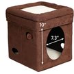Show in main carousel: MidWest Curious Cube Cat Condo, Brown Suede slide 3 of 7