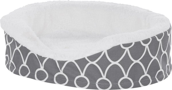 Show full view: MidWest QuietTime Defender Orthopedic Bolster Cat & Dog Bed with Removable Cover, Gray, 17-in slide 3 of 9