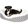 Show in main carousel: MidWest QuietTime Defender Orthopedic Bolster Cat & Dog Bed with Removable Cover, Gray, 35-in slide 4 of 9