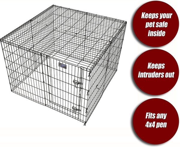 Show full view: MidWest Exercise Pen Wire Mesh Top slide 3 of 5