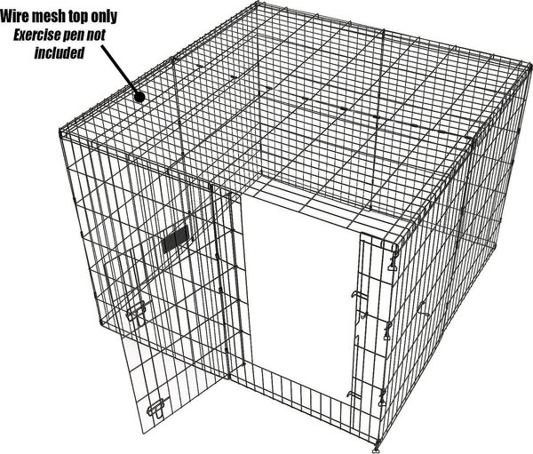 Show full view: MidWest Exercise Pen Wire Mesh Top slide 4 of 5