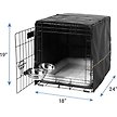 Show in main carousel: MidWest iCrate Double Door Collapsible Wire Dog Crate Kit, Black, 24-in slide 3 of 9