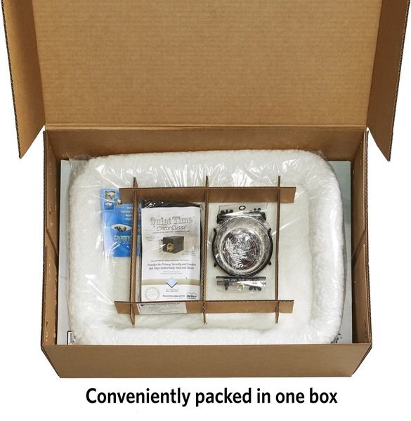 Show full view: MidWest iCrate Double Door Collapsible Wire Dog Crate Kit, Black, 24-in slide 7 of 9