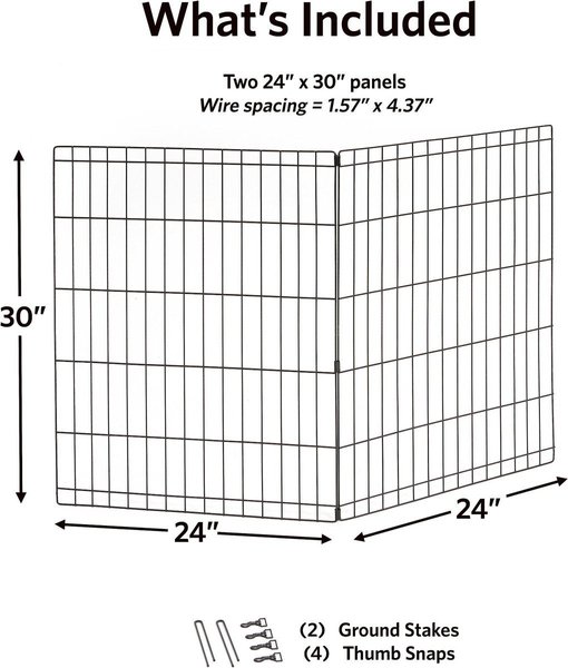 Show full view: MidWest Universal Playpen Extension Kit, 2-Panels, 30-in slide 3 of 8