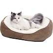 Show in main carousel: MidWest Overstuffed Micro-Terry Cuddle Dog & Cat Bed, Taupe, Small slide 1 of 5