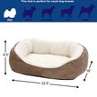 Show in main carousel: MidWest Overstuffed Micro-Terry Cuddle Dog & Cat Bed, Taupe, Small slide 4 of 5