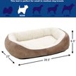 Show in main carousel: MidWest Overstuffed Micro-Terry Cuddle Dog & Cat Bed, Taupe, Medium slide 4 of 5