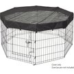 Show in main carousel: MidWest Exercise Pen Top Fabric Mesh Sunscreen Accessory, Octagonal Configuration, Black slide 7 of 8