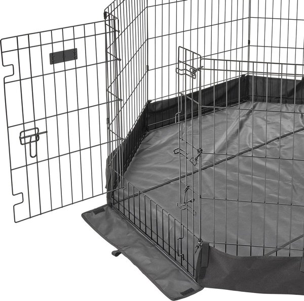 Show full view: MidWest Canvas Dog Exercise Pen Base Cover Accessory, Octagonal Configuration, Black slide 5 of 8