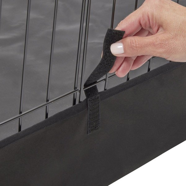 Show full view: MidWest Canvas Dog Exercise Pen Base Cover Accessory, Square Configuration, Black slide 7 of 9