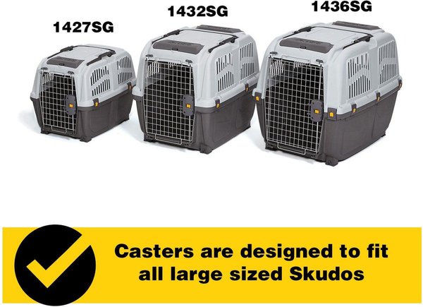 Show full view: MidWest Sub-Pack Skudo Travel Dog & Cat Carrier Caster Wheel, 4 count slide 3 of 3