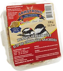 Armstrong Peanut Select Suet Cake Wild Bird Food, 320-g