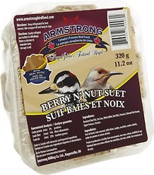 Armstrong Berry N' Nut Suet Cake Wild Bird Food, 320-g