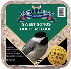 Armstrong Royal Jubilee Sweet Songs Suet Cake Wild Bird Food, 900-g, 3 count