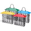 Show in main carousel: More Birds Cage Single Suet Cake Weather Guard Roof Wild Bird Feeder slide 2 of 2