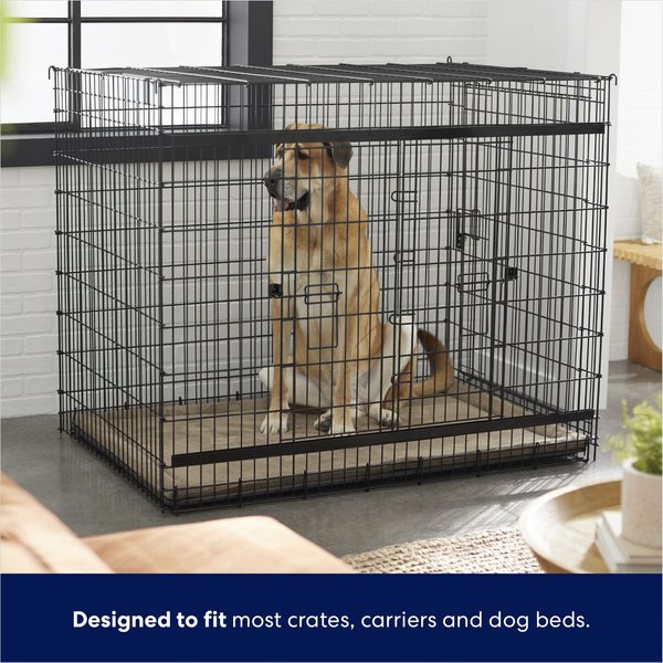 Show full view: Frisco Micro Terry Dog Crate Mat, Taupe, 54-in slide 5 of 7