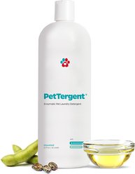 Pet Parents PetTergent Pet Stain Remover & Pet Laundry Detergent, Unscented, 32-oz bottle