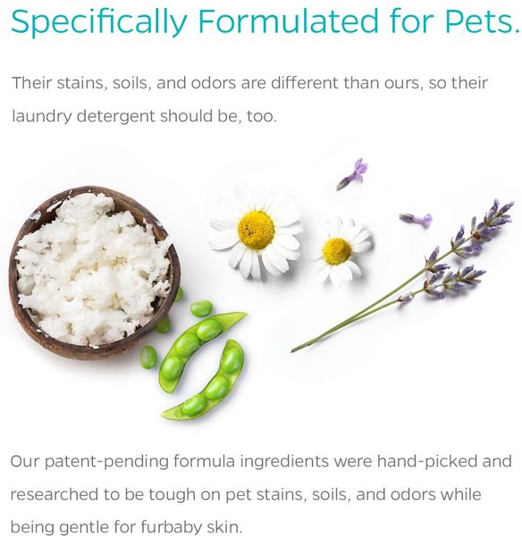 Show full view: Pet Parents PetTergent Pet Stain Remover & Pet Laundry Detergent, Unscented, 32-oz bottle slide 3 of 10