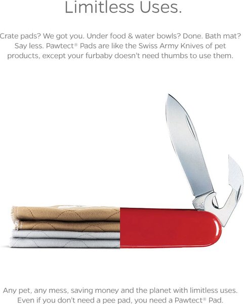 Show full view: Pet Parents Pawtect Pads Washable Dog & Cat Pee Pads, 2 Count, Grey & Beige, 18 x 24-in slide 3 of 10