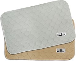Pet Parents Pawtect Pads Washable Dog & Cat Pee Pads, 2 Count, Grey & Beige, 24 x 36-in