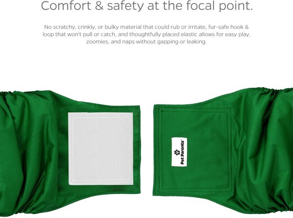 Show full view: Pet Parents Belly Band Washable Male Dog Wrap + Extendrs, Gentlemen, Medium: 16 to 20-in waist slide 5 of 10