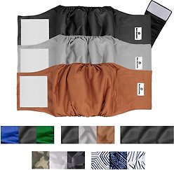 Pet Parents Belly Band Washable Male Dog Wrap + Extendrs, Natural, Medium: 16 to 20-in waist