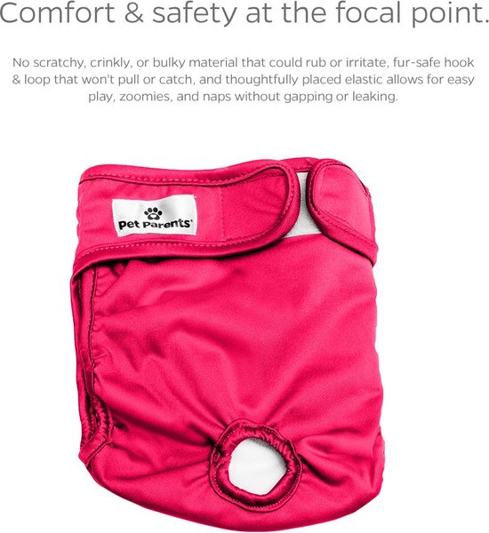 Show full view: Pet Parents Washable Male & Female Dog Diapers + Extendrs, Princess, Small: 9 to 15-in waist slide 5 of 10