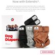 Show in main carousel: Pet Parents Washable Male & Female Dog Diapers + Extendrs, Natural, X-Small: 4 to 10-in waist slide 2 of 10