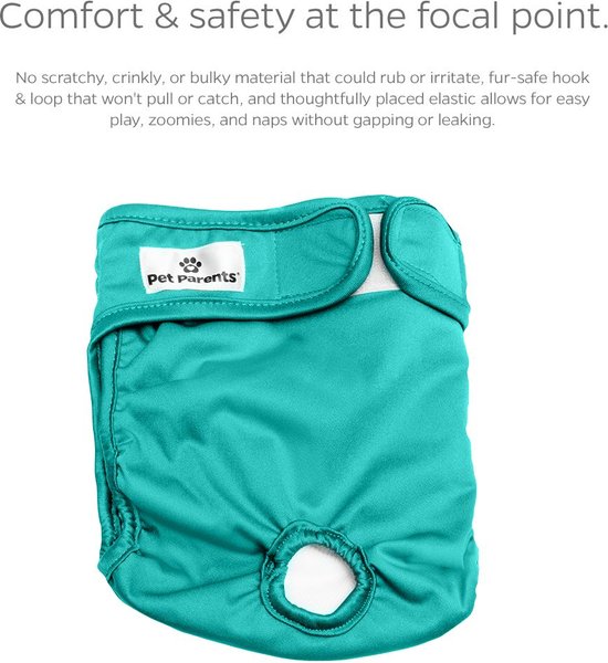 Show full view: Pet Parents Washable Male & Female Dog Diapers + Extendrs, Southern Belle, Medium: 14 to 20-in waist slide 5 of 10