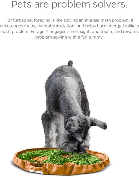 Show full view: Pet Parents Forager Snuffle Mat & Slow Feeder Dog Bowl, Meadow Natural slide 6 of 10