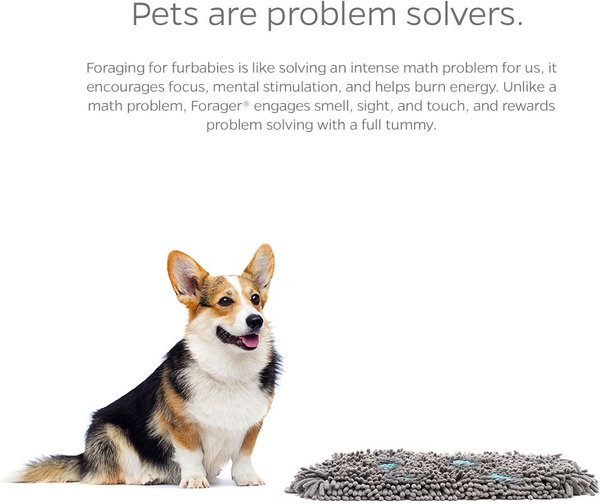 Show full view: Pet Parents Forager Slow Feeder Cat & Dog Snuffle Mat & Feeding Mat, Meadow Ponds, Medium slide 5 of 10