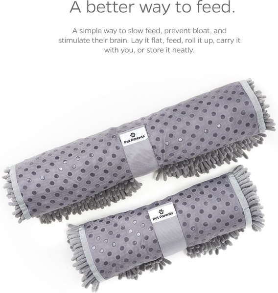 Show full view: Pet Parents Forager Slow Feeder Cat & Dog Snuffle Mat & Feeding Mat, Meadow Ponds, Medium slide 6 of 10