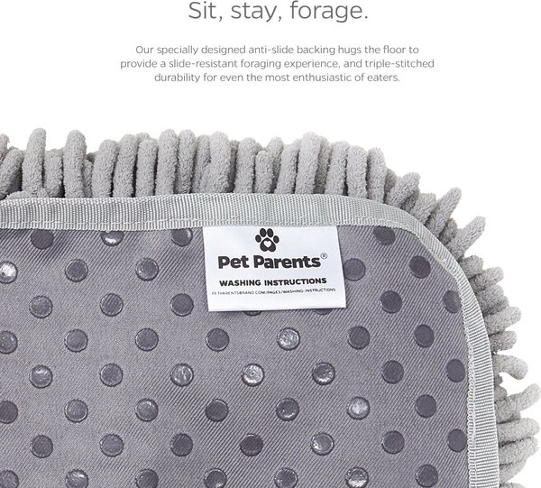 Show full view: Pet Parents Forager Slow Feeder Cat & Dog Snuffle Mat & Feeding Mat, Meadow Ponds, Medium slide 8 of 10
