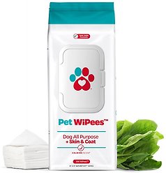 Pet Parents Pet WiPees Dog All Purpose Skin & Coat Dog Wipes, 100 count, Calming