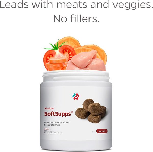 Show full view: Pet Parents Bladder SoftSupps Cranberry Bladder Dog Supplement, 90 count slide 4 of 9