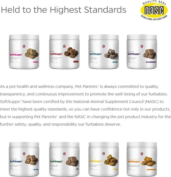 Show full view: Pet Parents Stress & Anxiety Calming Chicken Flavored Dog Supplement, 90 count slide 6 of 9