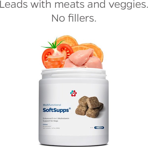 Show full view: Pet Parents Multivitamin SoftSupps 5-in-1 Multi-Vitamin Dog Supplement, 90 count slide 4 of 9