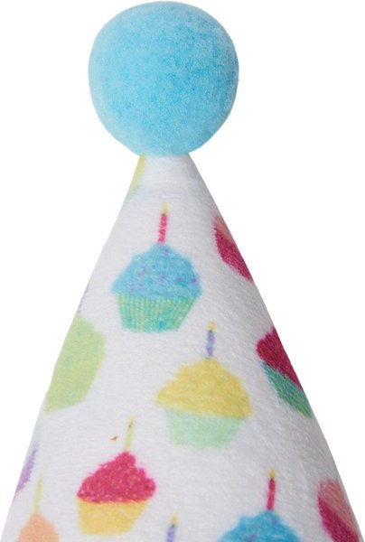 Show full view: Frisco Cupcake Party Hat and Ruffle Collar Cat Birthday Costume, One Size slide 4 of 8