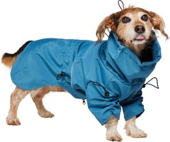 Frisco Water Resistant Dog Raincoat, Blue, Medium