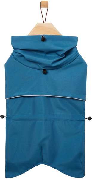 Show full view: Frisco Water Resistant Dog Raincoat, Blue, Medium slide 3 of 10