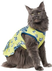Frisco Aloha Palm Leaf Dog & Cat Dress, Green, Small