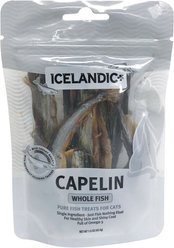 Icelandic+ Whole Fish Capelin Cat Treats, 1.5-oz bag