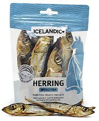 Icelandic+ Whole Fish Fish Herring Cat Treats, 1.5-oz bag